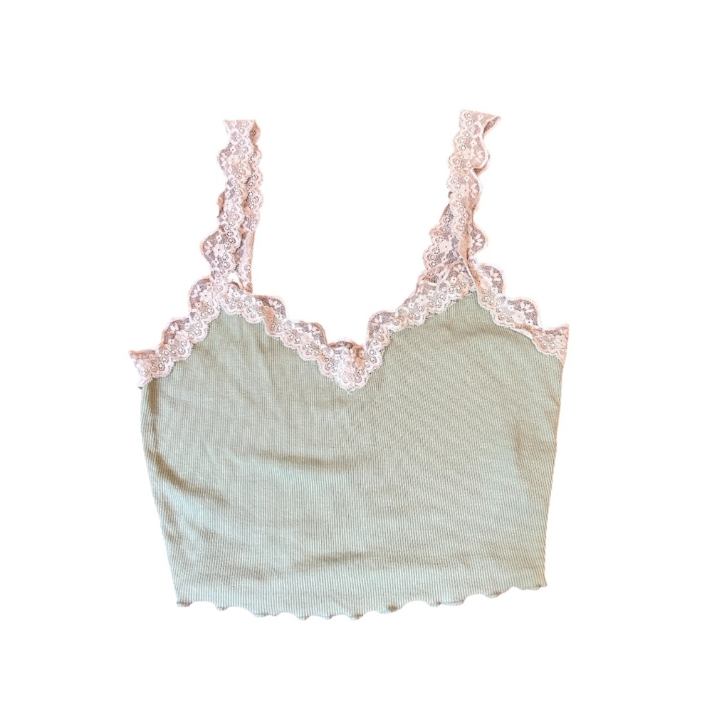 SHEIN Lace Trim Tank Top | Size Small